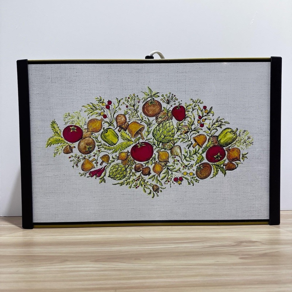Vintage Warm O Tray Electric Food Warming Model #60 Spice of Life Pattern WORKS